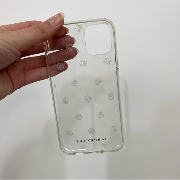 Dabney Lee Clear Silver Polka Dot iPhone 11 / iPhone XR Phone Case - Picture 4 of 5